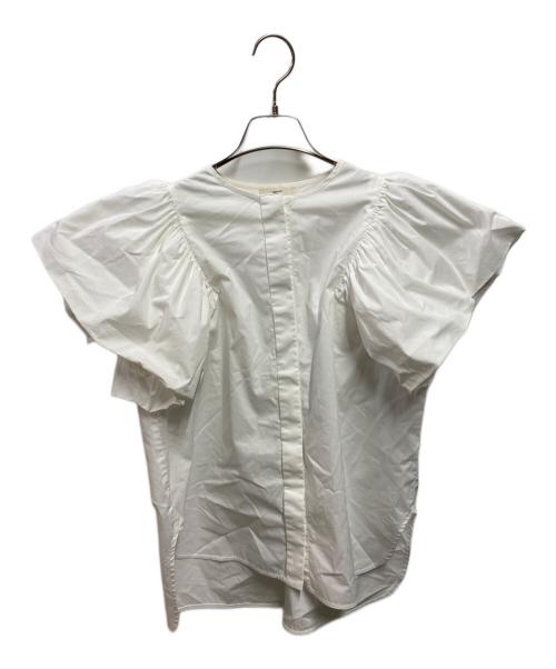 YORI（ヨリ）YORI (ヨリ) バルーンスリーブブラウス YR2221-062SM ホワイト サイズ:36の古着・服飾アイテム