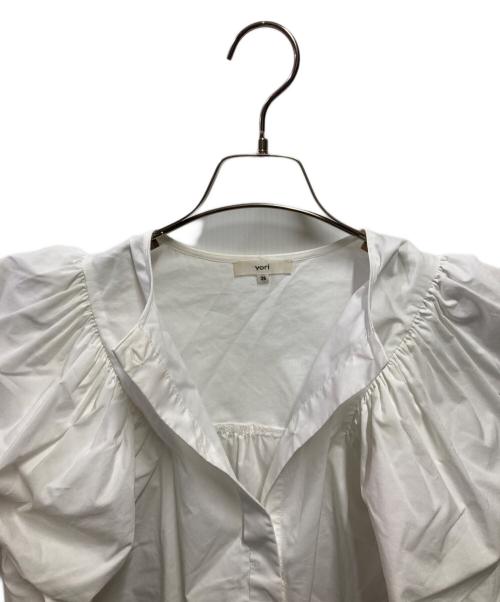 YORI（ヨリ）YORI (ヨリ) バルーンスリーブブラウス YR2221-062SM ホワイト サイズ:36の古着・服飾アイテム