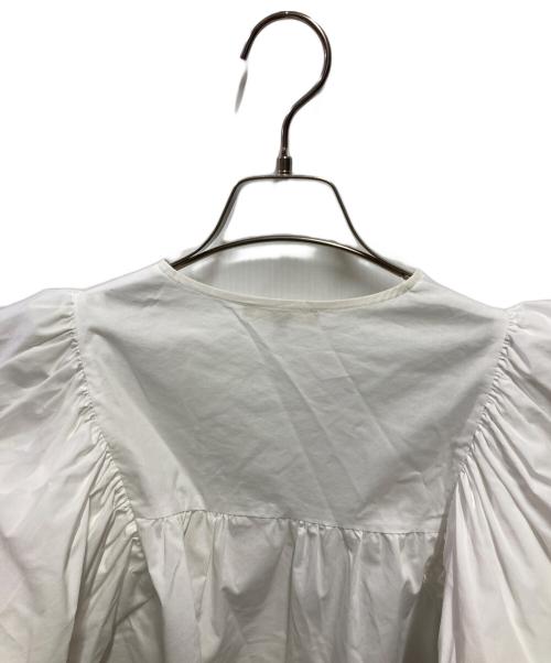 YORI（ヨリ）YORI (ヨリ) バルーンスリーブブラウス YR2221-062SM ホワイト サイズ:36の古着・服飾アイテム
