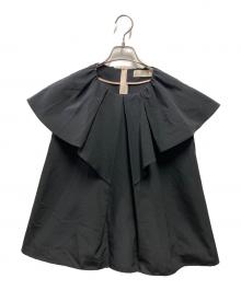 Heve（ヘイヴ）の古着「ラッフルグログラントップス」｜ブラック