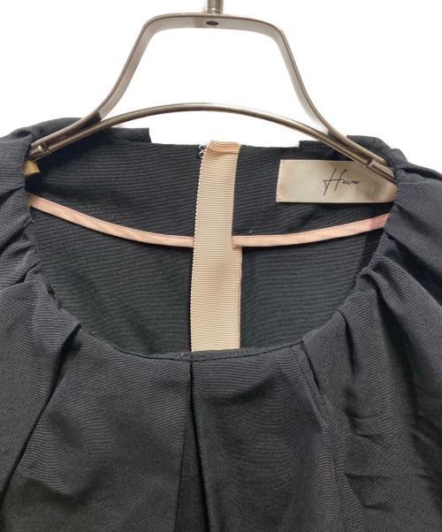 Heve（ヘイヴ）Heve (ヘイヴ) ラッフルグログラントップス ブラック サイズ:FREEの古着・服飾アイテム