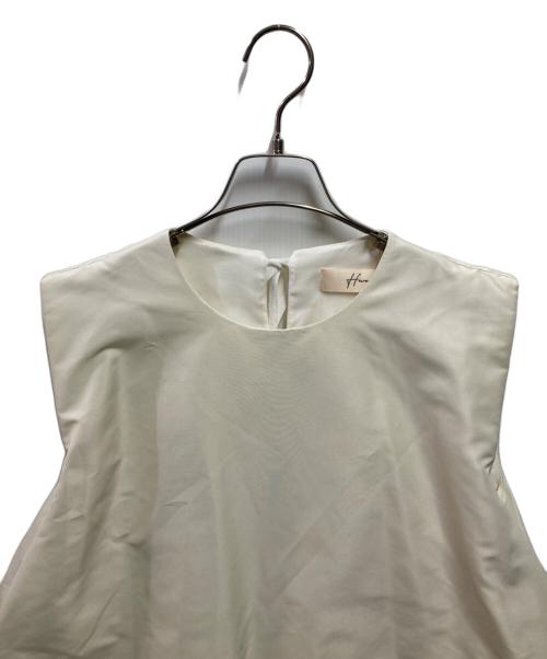 Heve（ヘイヴ）Heve (ヘイヴ) タフタバルーンブラウス HE13-0004-2S ベージュ サイズ:FREEの古着・服飾アイテム