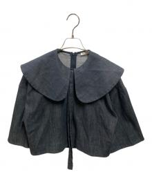 YORI（ヨリ）の古着「ビックカラーブラウス」｜インディゴ