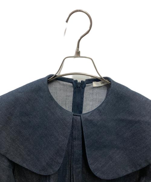 YORI（ヨリ）YORI (ヨリ) ビックカラーブラウス インディゴ サイズ:FREEの古着・服飾アイテム