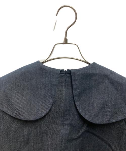 YORI（ヨリ）YORI (ヨリ) ビックカラーブラウス インディゴ サイズ:FREEの古着・服飾アイテム