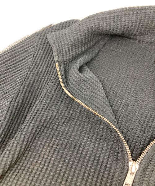 stussy（ステューシー）stussy (ステューシー) BIG THERMAL ZIP SHIRT ブラック サイズ:Mの古着・服飾アイテム