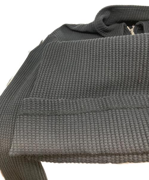 stussy（ステューシー）stussy (ステューシー) BIG THERMAL ZIP SHIRT ブラック サイズ:Mの古着・服飾アイテム