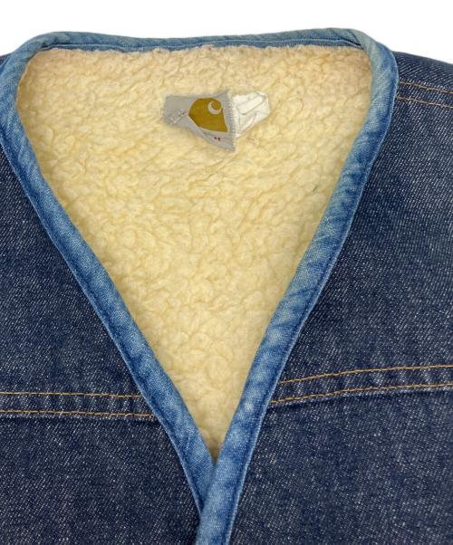 CarHartt（カーハート）CarHartt (カーハート) 70s裏ボアデニムベスト インディゴ サイズ:Ｌの古着・服飾アイテム