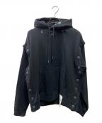 MIHARA YASUHIROミハラヤスヒロ）の古着「スナップフーディー」｜ブラック