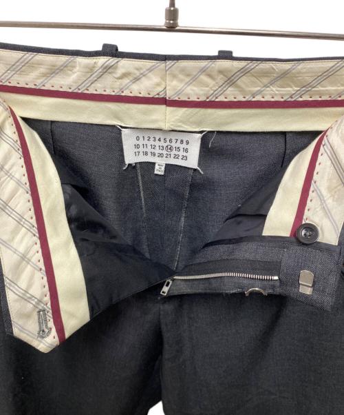 Maison Margiela（メゾンマルジェラ）Maison Margiela (メゾンマルジェラ) 21AW ウールスラックスパンツ ブラック サイズ:46の古着・服飾アイテム