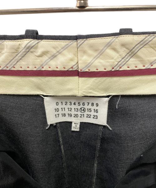 Maison Margiela（メゾンマルジェラ）Maison Margiela (メゾンマルジェラ) 21AW ウールスラックスパンツ ブラック サイズ:46の古着・服飾アイテム