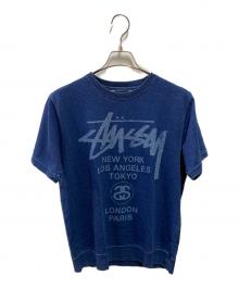 stussy（ステューシー）の古着「インディゴ半袖スウェット」｜インディゴ
