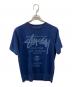 stussy（ステューシー）の古着「インディゴ半袖スウェット」｜インディゴ