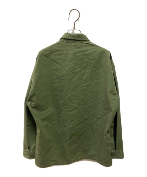 POLO RALPH LAUREN（ポロ・ラルフローレン）POLO RALPH LAUREN (ポロ・ラルフローレン) リップストップ ユーティリティ オーバーシャツ グリーン サイズ:Ｍの古着・服飾アイテム