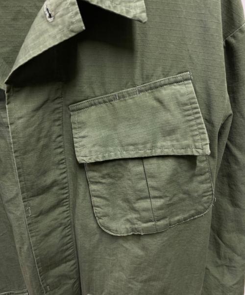 POLO RALPH LAUREN（ポロ・ラルフローレン）POLO RALPH LAUREN (ポロ・ラルフローレン) リップストップ ユーティリティ オーバーシャツ グリーン サイズ:Ｍの古着・服飾アイテム