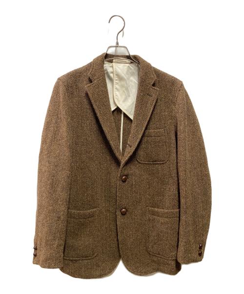 BEAMS PLUS（ビームスプラス）BEAMS PLUS (ビームスプラス) Harris Tweed (ハリスツイード) 3B Jacket ブラウン サイズ:Ｌの古着・服飾アイテム