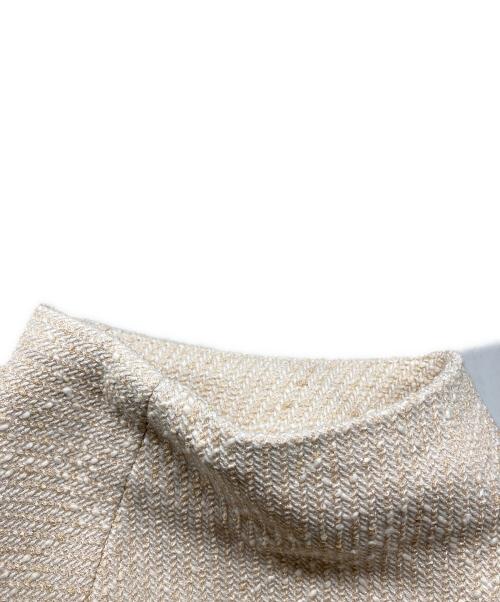 cygne（シーニュ）cygne (シーニュ) コットンツイードジャケット ベージュの古着・服飾アイテム
