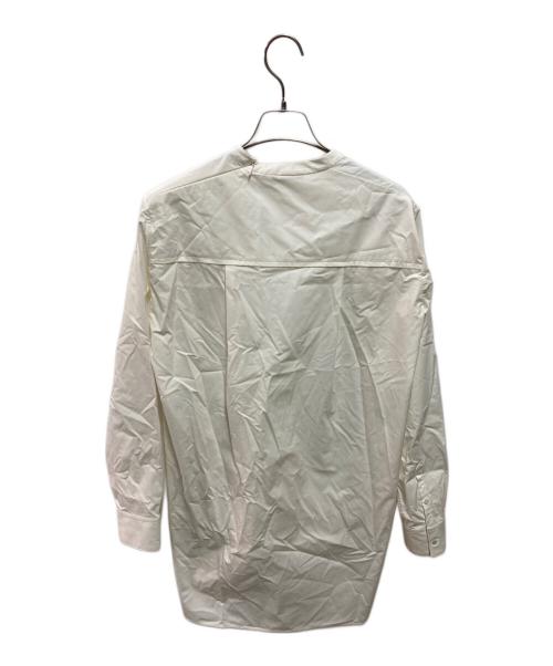 CHIEKO+（チエコプラス）CHIEKO+ (チエコプラス) コットンシルクドレスシャツ ホワイト サイズ:36の古着・服飾アイテム