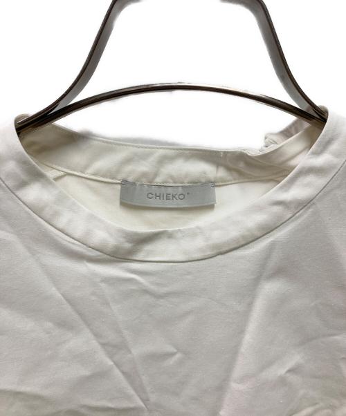 CHIEKO+（チエコプラス）CHIEKO+ (チエコプラス) コットンシルクドレスシャツ ホワイト サイズ:36の古着・服飾アイテム