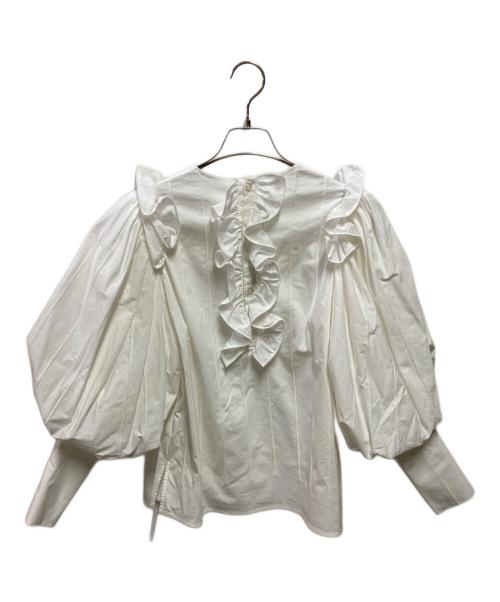 shirocon yori（シロコン ヨリ）shirocon yori (シロコン ヨリ) candy ブラウス ホワイト サイズ:34の古着・服飾アイテム