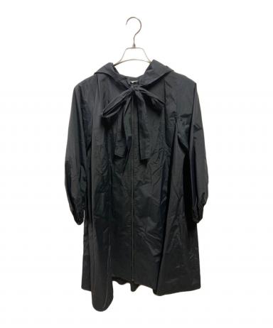 yori ビッグリボン　撥水　ロングパーカー　ベージュ　タグ付き　レインコート 中古・古着通販】YORI (ヨリ) ビッグリボン撥水ロングパーカー