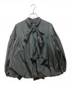 YORIヨリ）の古着「リボンバルーンブラウス」｜ブラック