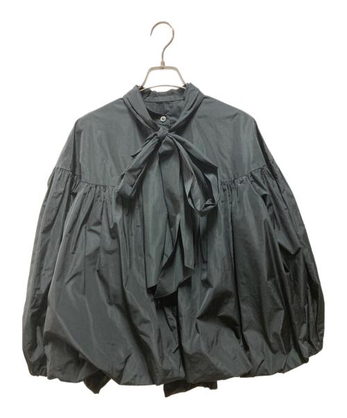 YORI（ヨリ）YORI (ヨリ) リボンバルーンブラウス ブラック サイズ:36の古着・服飾アイテム
