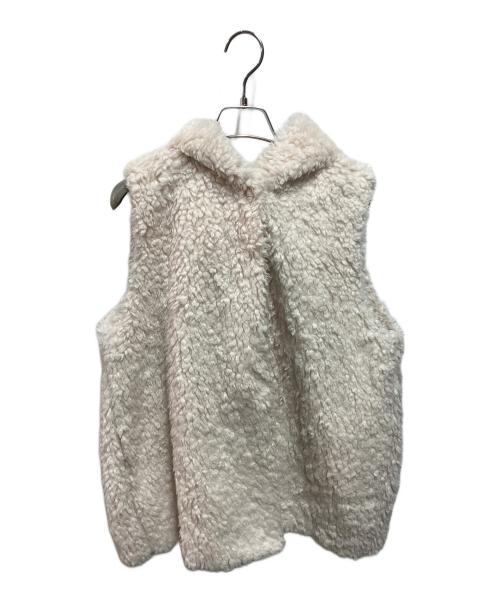 YORI（ヨリ）YORI (ヨリ) プードルフードジレ ベージュ サイズ:SIZE Freeの古着・服飾アイテム