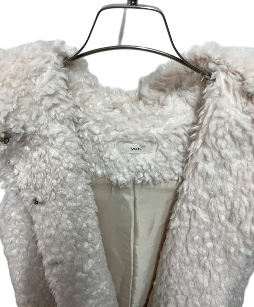 YORI（ヨリ）YORI (ヨリ) プードルフードジレ ベージュ サイズ:SIZE Freeの古着・服飾アイテム