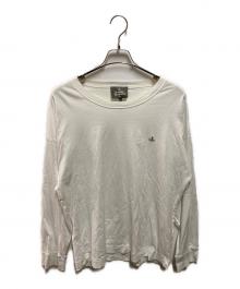 Vivienne Westwood（ヴィヴィアンウエストウッド）の古着「オーブ刺繍カットソー」｜ホワイト