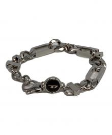 DIESEL（ディーゼル）の古着「Dロゴブレスレット」｜シルバー