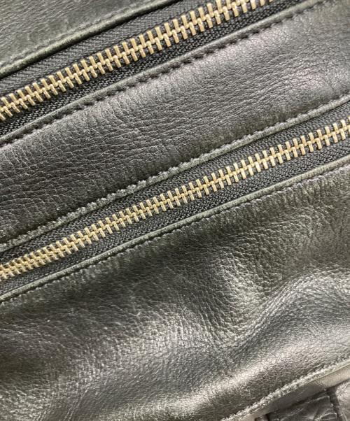 aniary（アニアリ）aniary (アニアリ) レザーバッグパック ブラックの古着・服飾アイテム