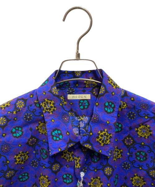 HEUGN（ユーゲン）HEUGN (ユーゲン) UNITED ARROWS (ユナイテッドアローズ) 22SS 別注 S/S SHIRT ブルー サイズ:2の古着・服飾アイテム