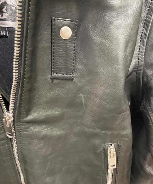 DIESEL（ディーゼル）DIESEL (ディーゼル) ファー付レザージャケット ブラック サイズ:Mの古着・服飾アイテム