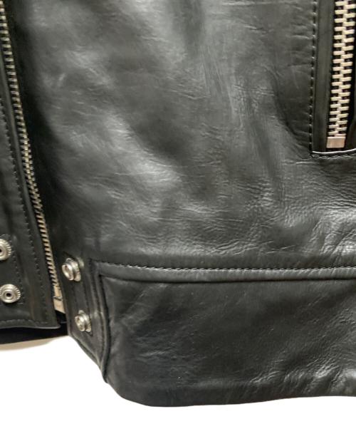 DIESEL（ディーゼル）DIESEL (ディーゼル) ファー付レザージャケット ブラック サイズ:Mの古着・服飾アイテム