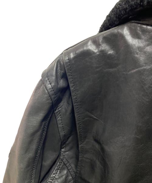 DIESEL（ディーゼル）DIESEL (ディーゼル) ファー付レザージャケット ブラック サイズ:Mの古着・服飾アイテム
