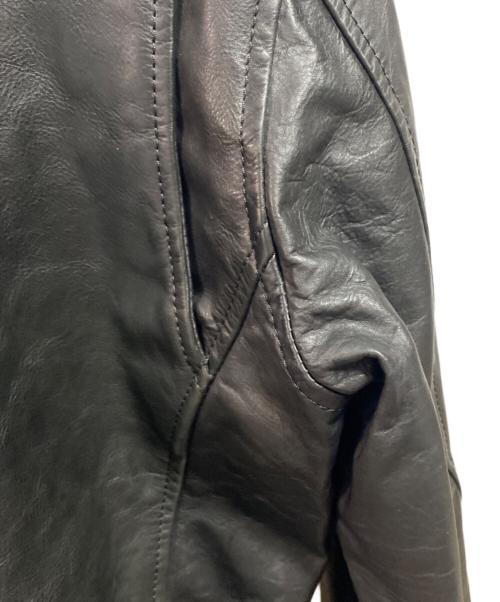 DIESEL（ディーゼル）DIESEL (ディーゼル) ファー付レザージャケット ブラック サイズ:Mの古着・服飾アイテム