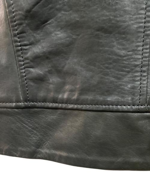 DIESEL（ディーゼル）DIESEL (ディーゼル) ファー付レザージャケット ブラック サイズ:Mの古着・服飾アイテム