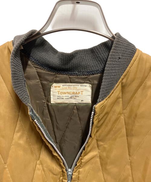 TOWN CRAFT（タウンクラフト）TOWN CRAFT (タウンクラフト) 70's キルティングジャケット ブラウン サイズ:Ｓの古着・服飾アイテム