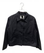 MHLエムエイチエル）の古着「YARN DYED COTTON TWILL BLOUSON」｜ブラック