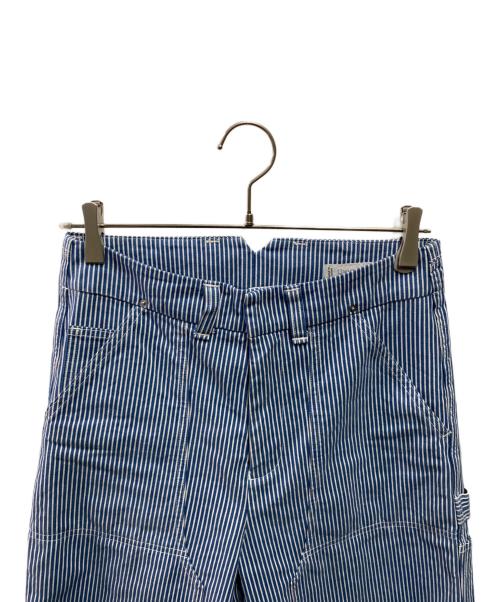 UNION LAUNCH（ユニオンランチ）UNION LAUNCH (ユニオンランチ) ヒッコリー柄ペインターパンツ ブルー サイズ:Ｓの古着・服飾アイテム