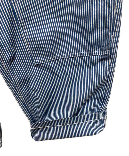 UNION LAUNCH（ユニオンランチ）UNION LAUNCH (ユニオンランチ) ヒッコリー柄ペインターパンツ ブルー サイズ:Ｓの古着・服飾アイテム