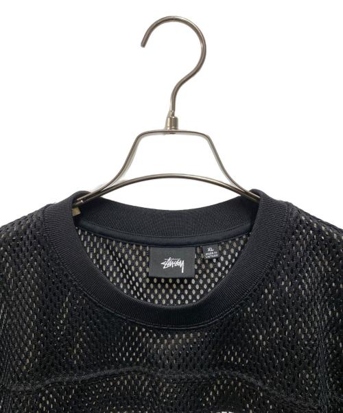 stussy（ステューシー）stussy (ステューシー) Team Jersey 80 Mesh ブラック サイズ:XLの古着・服飾アイテム