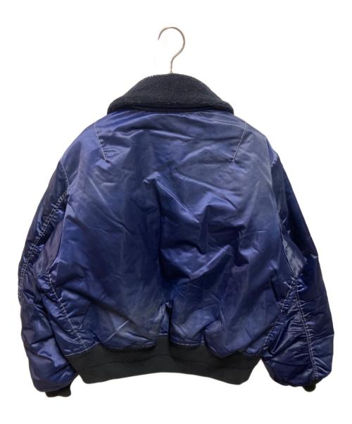 BEAMS（ビームス）BEAMS (ビームス) ワイドショートフィット B-15タイプ フライトジャケット ブルー サイズ:Mの古着・服飾アイテム