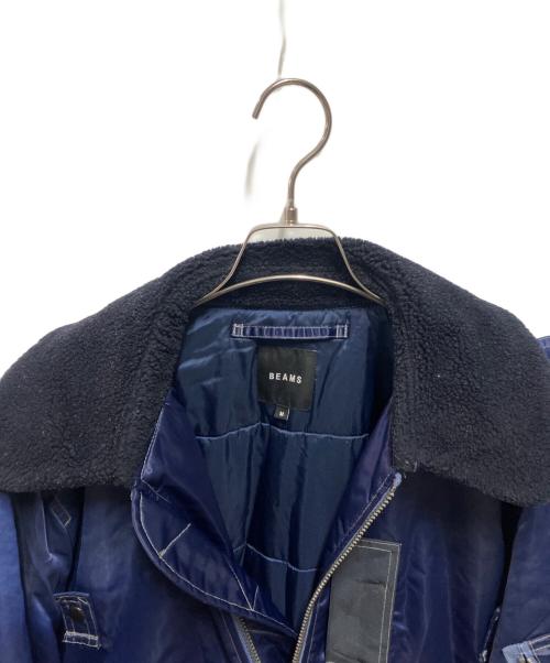 BEAMS（ビームス）BEAMS (ビームス) ワイドショートフィット B-15タイプ フライトジャケット ブルー サイズ:Mの古着・服飾アイテム