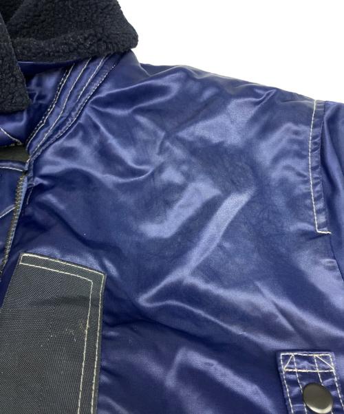 BEAMS（ビームス）BEAMS (ビームス) ワイドショートフィット B-15タイプ フライトジャケット ブルー サイズ:Mの古着・服飾アイテム