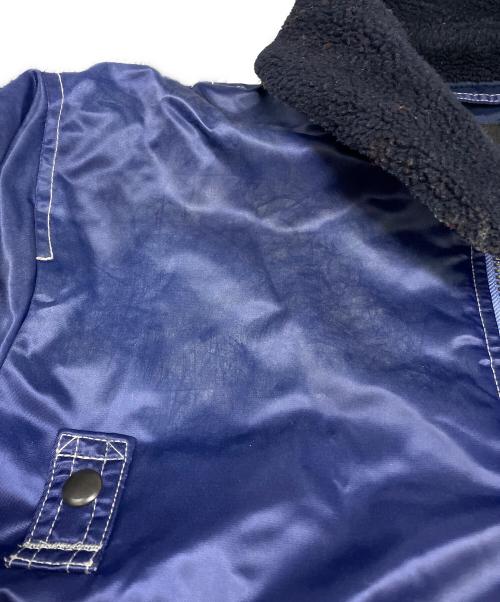 BEAMS（ビームス）BEAMS (ビームス) ワイドショートフィット B-15タイプ フライトジャケット ブルー サイズ:Mの古着・服飾アイテム