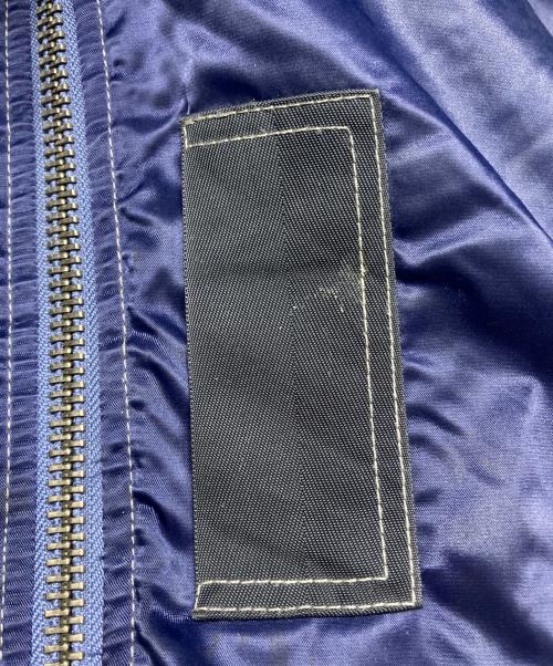 BEAMS（ビームス）BEAMS (ビームス) ワイドショートフィット B-15タイプ フライトジャケット ブルー サイズ:Mの古着・服飾アイテム