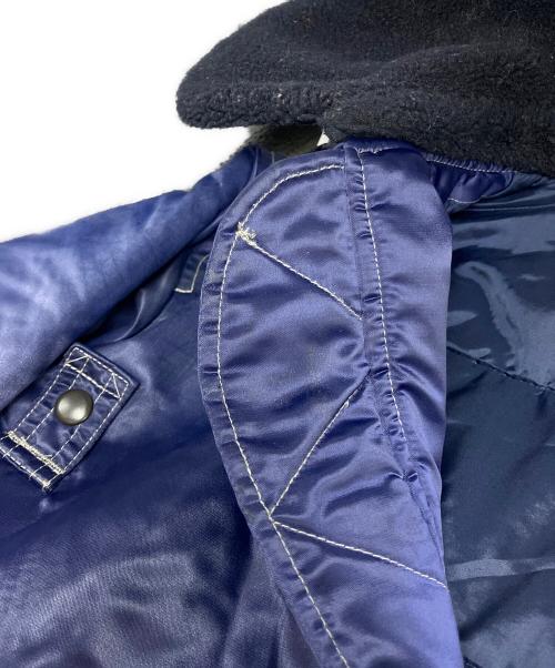 BEAMS（ビームス）BEAMS (ビームス) ワイドショートフィット B-15タイプ フライトジャケット ブルー サイズ:Mの古着・服飾アイテム