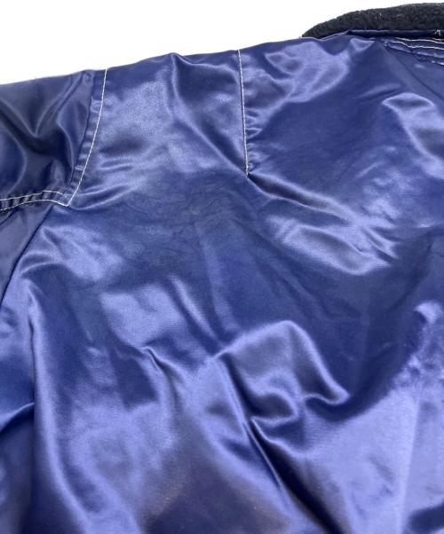 BEAMS（ビームス）BEAMS (ビームス) ワイドショートフィット B-15タイプ フライトジャケット ブルー サイズ:Mの古着・服飾アイテム